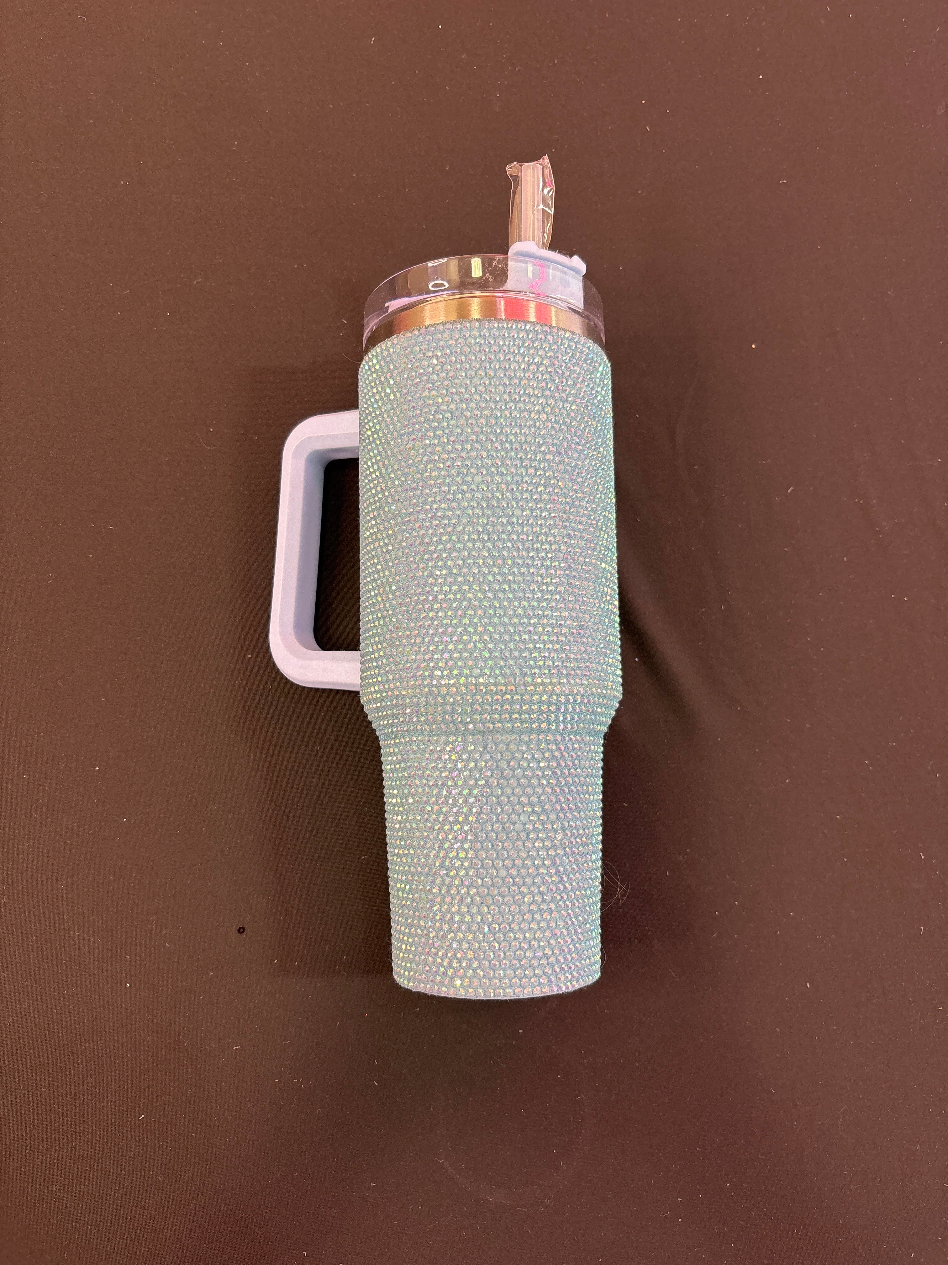 Light Blue Sparkle Tumbler Cup