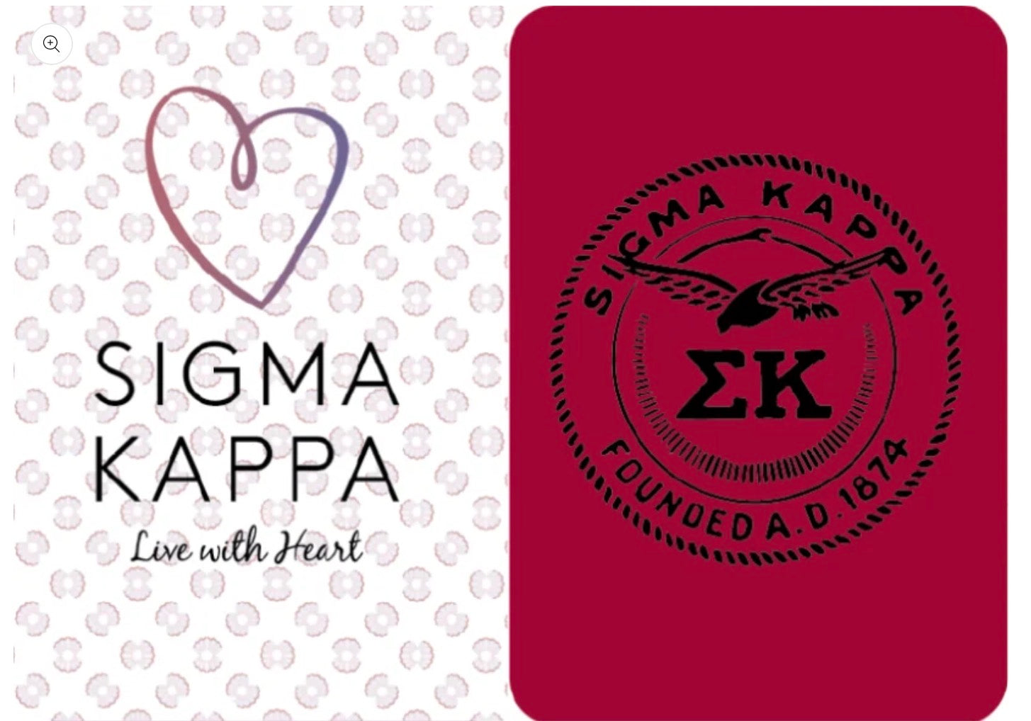 Mahjong Sisterhood Sigma Kappa Bid Day Bundle- Mahjong Tiles, Mat, and Shufflers