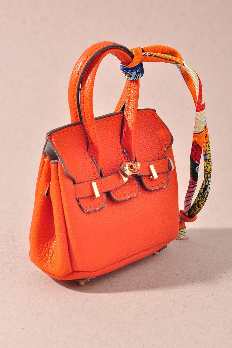MINI BIRKIN PURSE KEYCHAIN  : Red