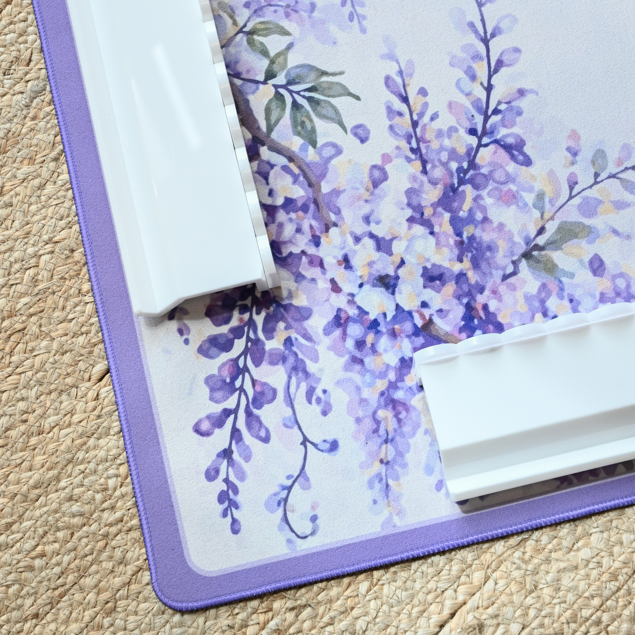 Violet Vines Wisteria Mahjong Neoprene Mat