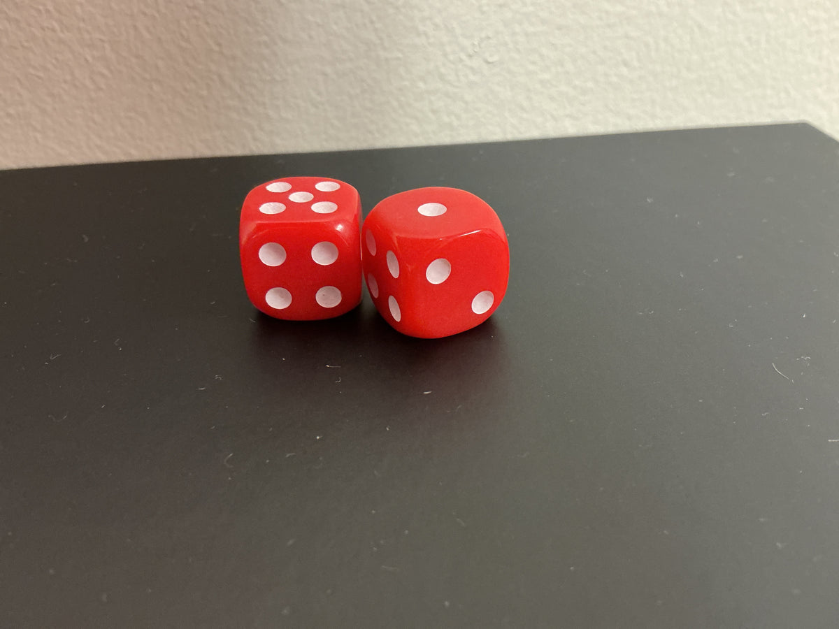 Red Mahjong Dice