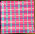 Peace Love Mahjong Plaid & Stripes Plaid- Pink Cabana Mahjong Mat