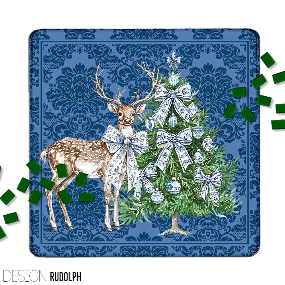 Mahjong Mat 31", Neoprene, Holiday, Christmas, Winter : Joy / Neoprene without bag
