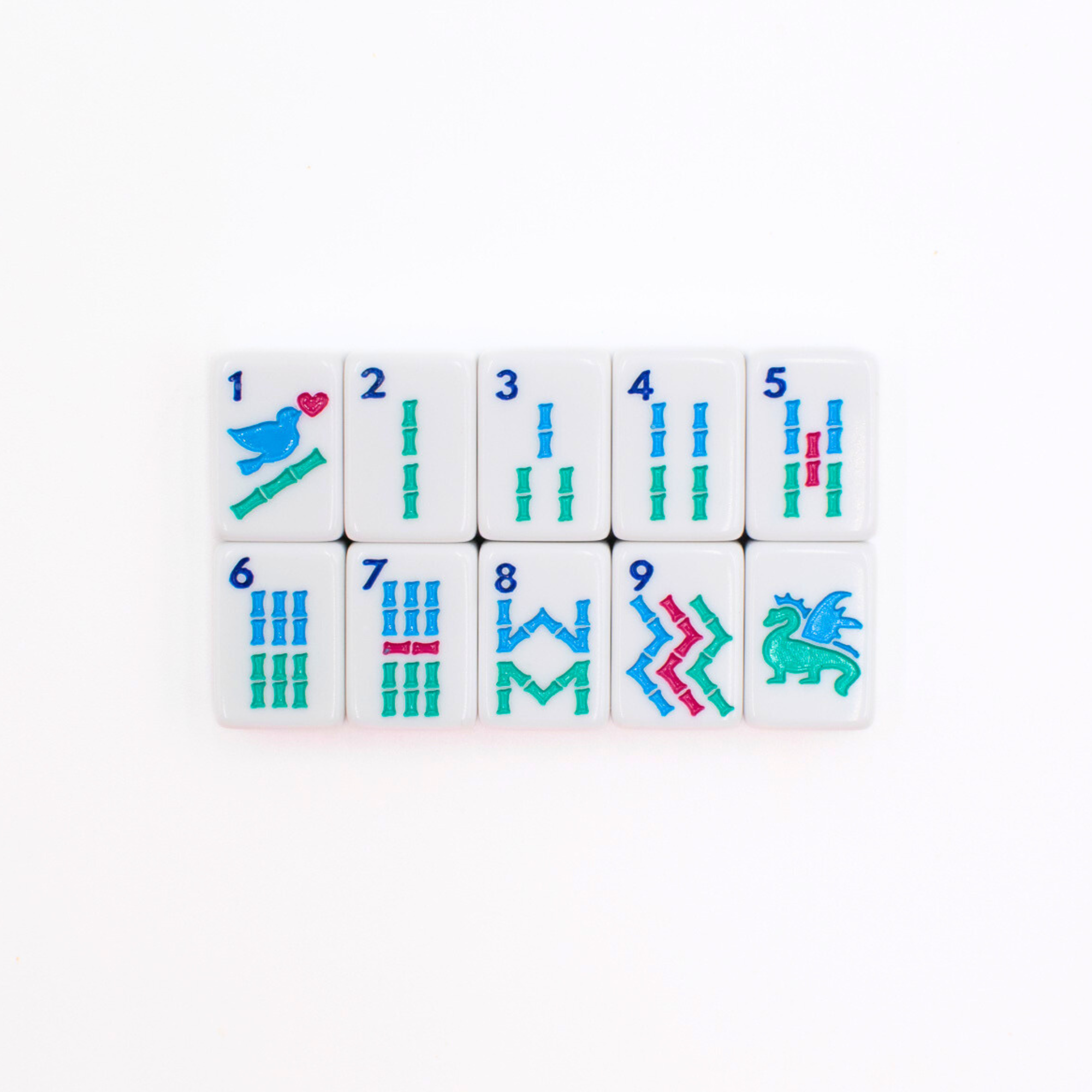My Fair Mahjong MINI TRAVEL MAHJONG  |  Mini Anywhere Series  |  White CLEARANCE - MUST GO!!!