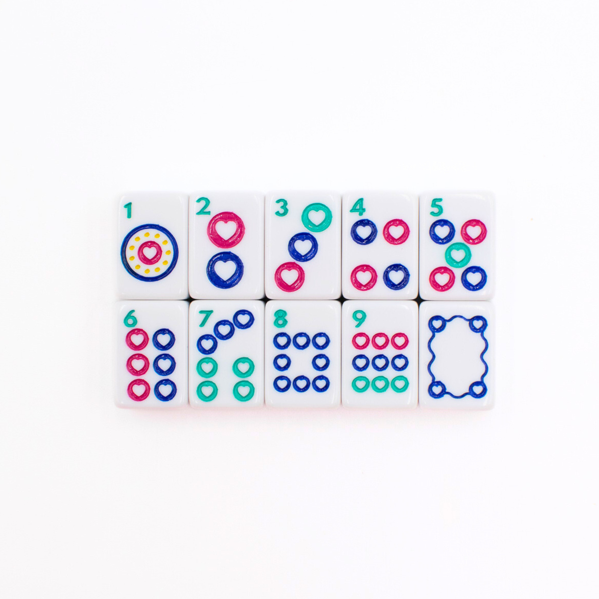 My Fair Mahjong MINI TRAVEL MAHJONG  |  Mini Anywhere Series  |  White CLEARANCE - MUST GO!!!