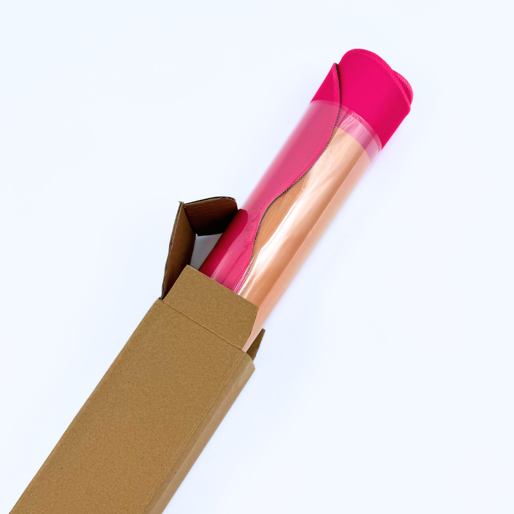 My Fair Mahjong MAHJONG MAT  |  Color Wave  |  31" x 31": Pink Center- Blue Scallop