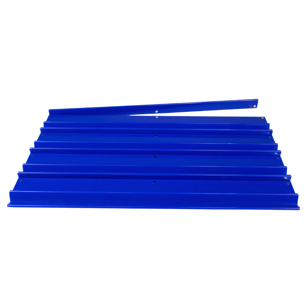 My Fair Mahjong MAHJONG RACKS | Premium Acrylic | 4 Racks + 4 Pushers: Solid Indigo Blue