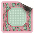 Pink Christmas Mahjong Mat – Non-Slip Crystal Velvet 33X33