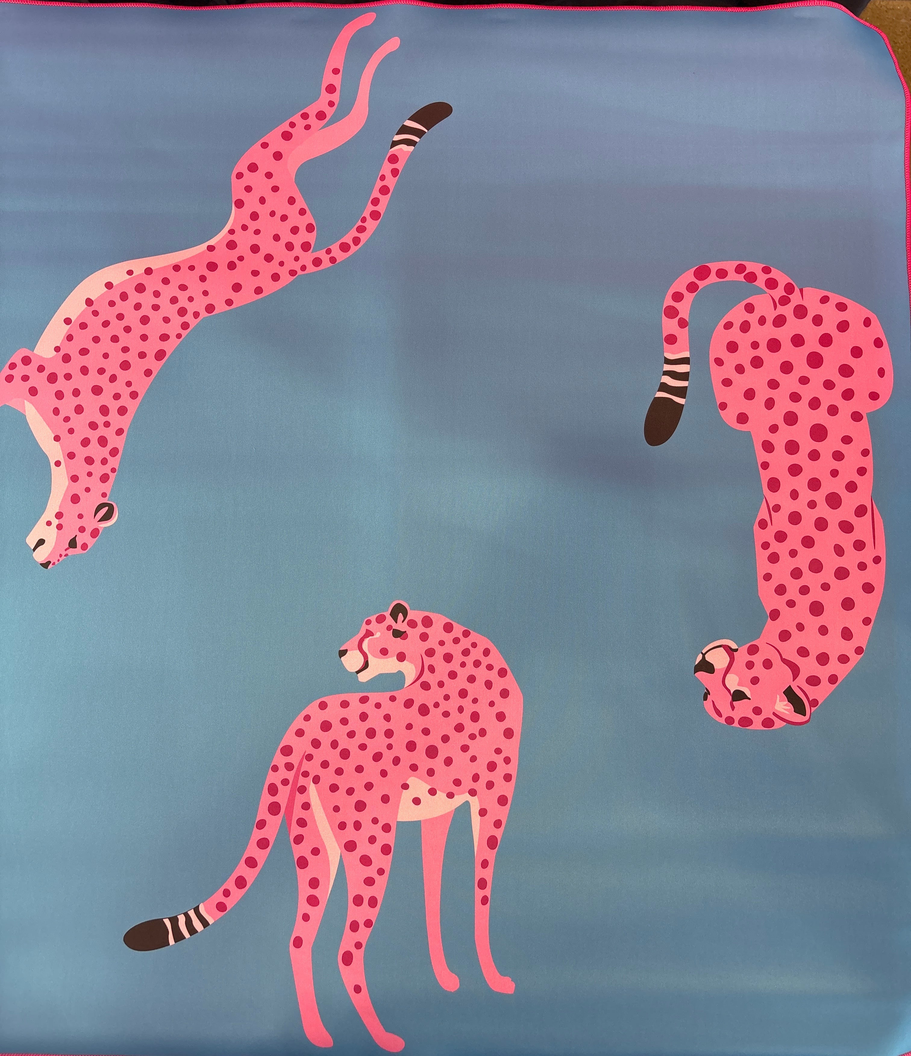 Blue Cheetah Bespoke Mahjong Mat