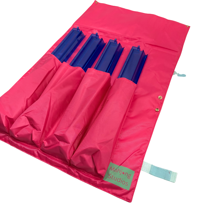 Roll With It - Rack Roller Bag - Mahjong Rack & Pusher Pink & Mint -