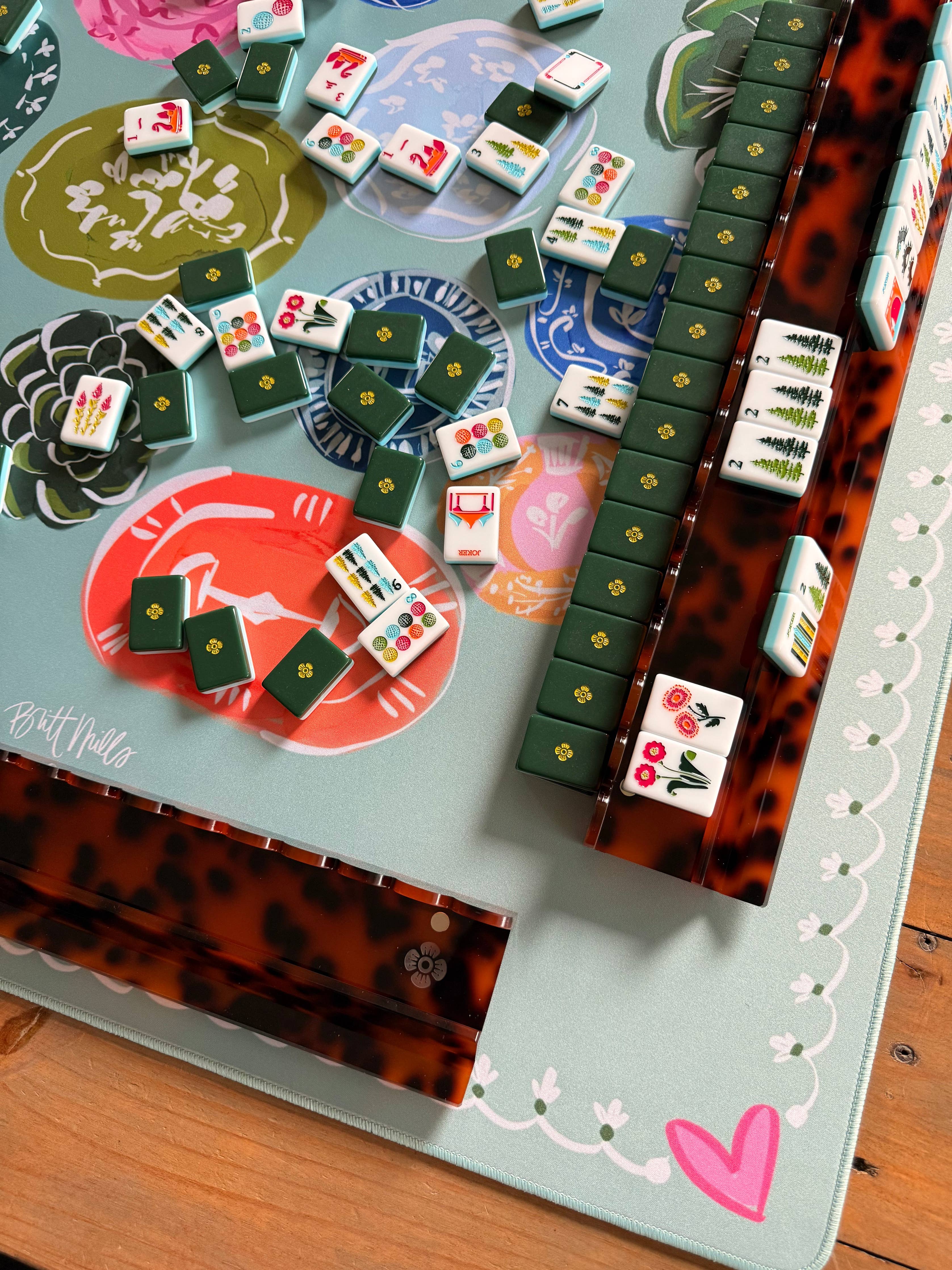 Britt Mills Neoprene Mahjong Mats Daphne