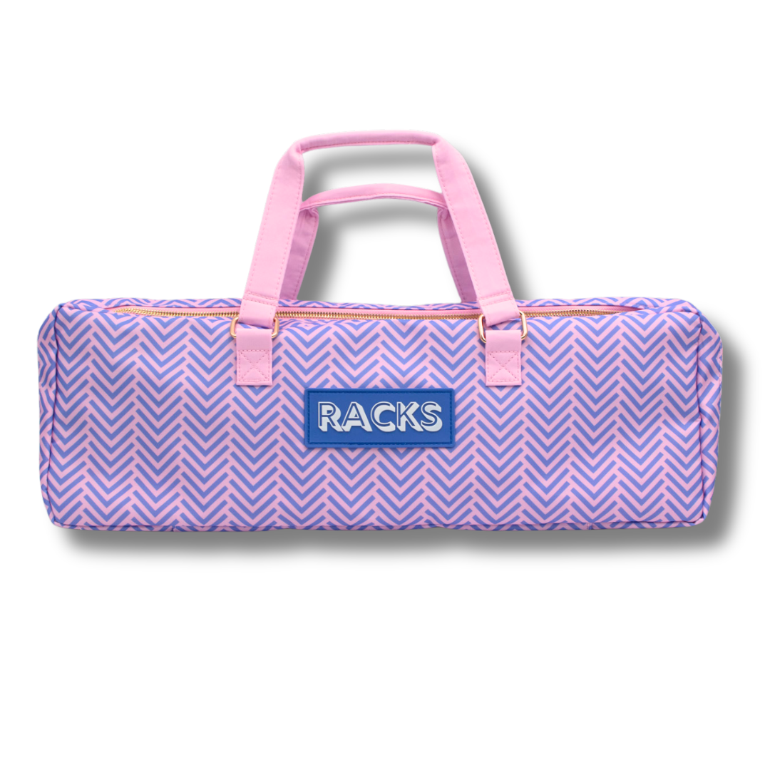 My Fair Mahjong Mahjong Rack Bag  |  Fits 20" Racks: Stripes- Green & Blue Rack Bag
