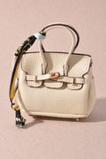 MINI BIRKIN PURSE KEYCHAIN  : White