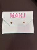 Light Blue Mahjong Card Holder