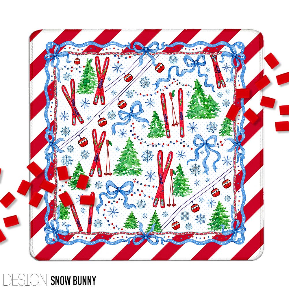Mahjong Mat 31", Neoprene, Holiday, Christmas, Winter : Glam Nutcrackers / Neoprene without bag