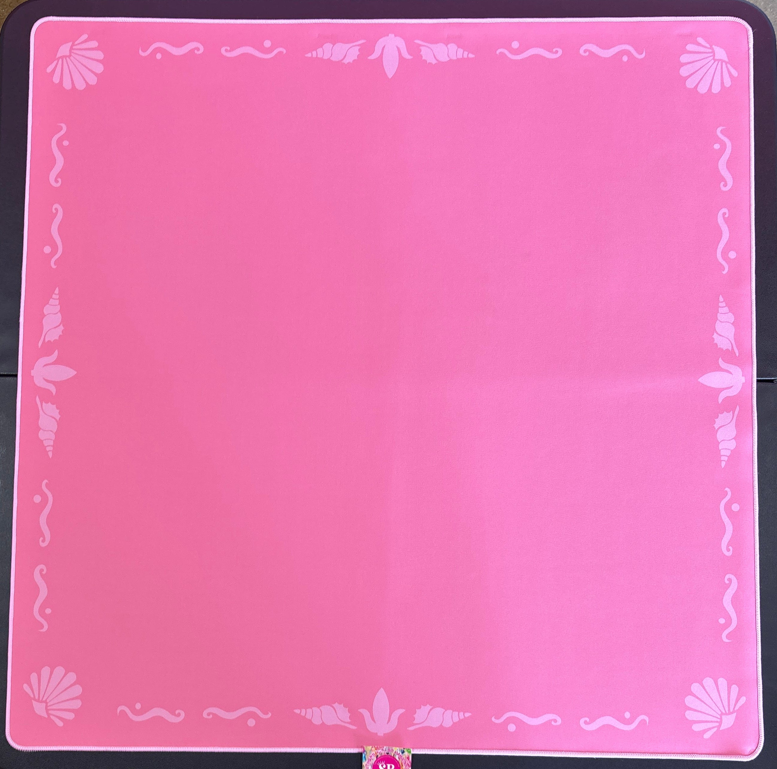 The Mahjong House Mahjong Mat- Pink Island Border CLEARANCE - MUST GO!!!