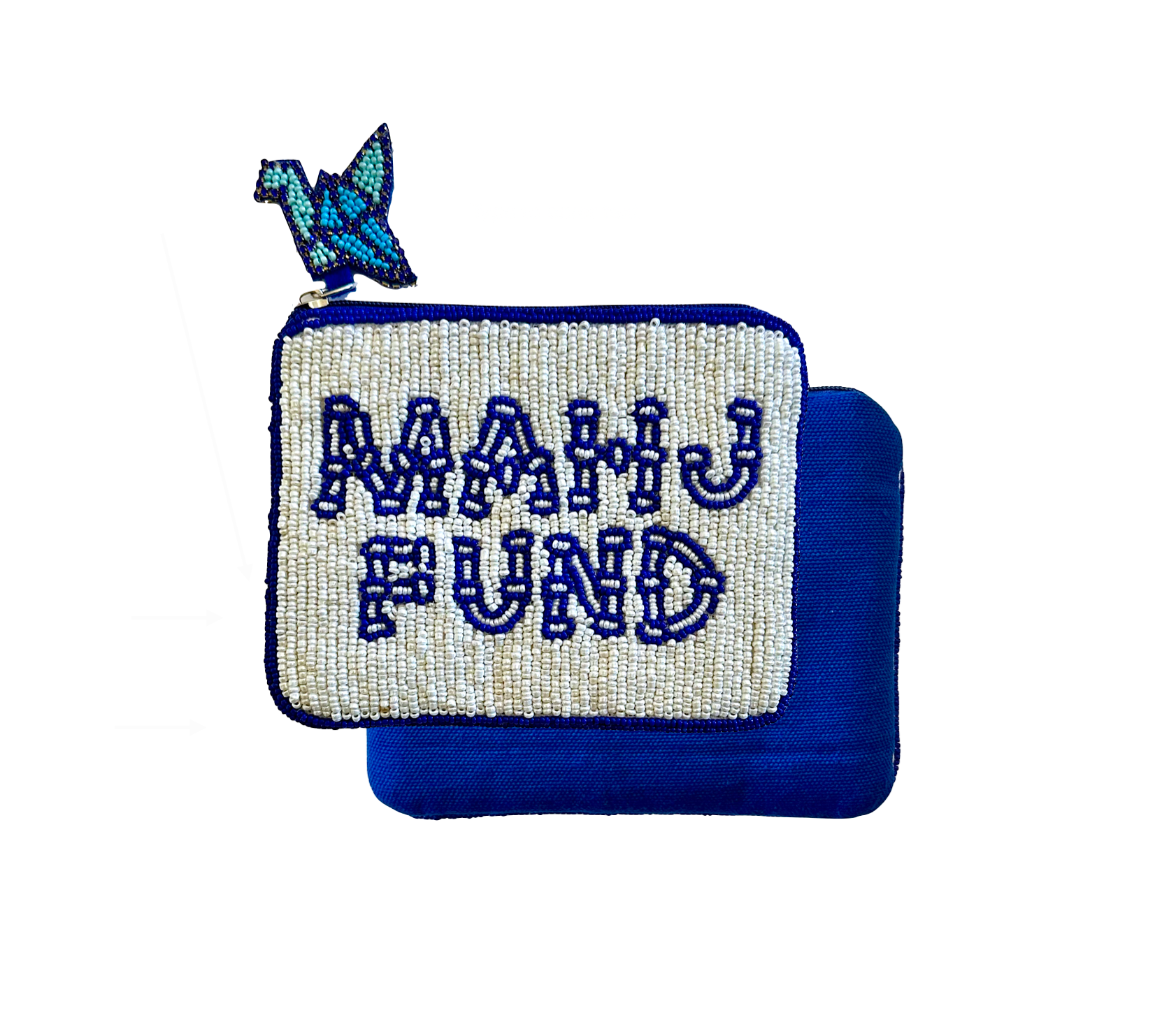 Mahjong Coin Purse, Mahj Fund Origami Paper Bird Charm