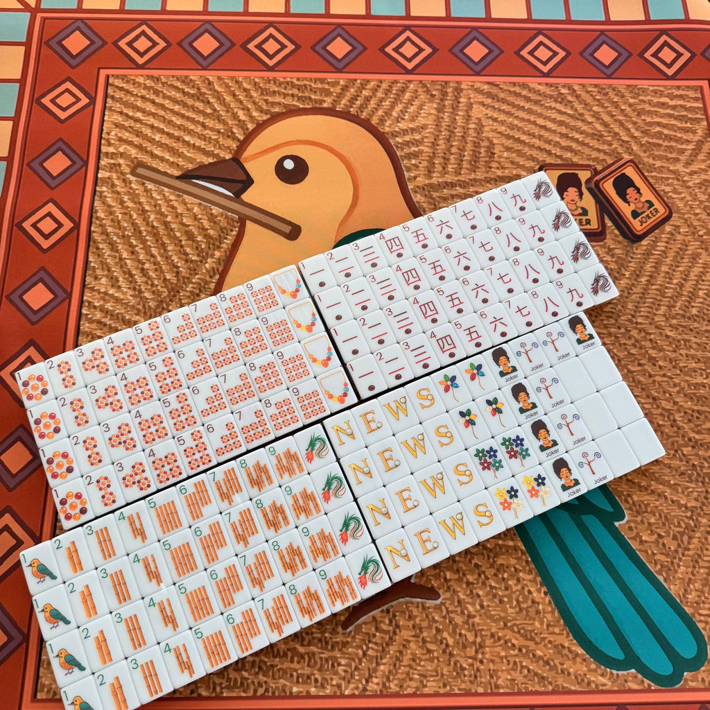 Amber Jade American Mahjong Tiles Tortoise Shell - 160 American Mahjong Tiles: Instock Amber Jade Tiles