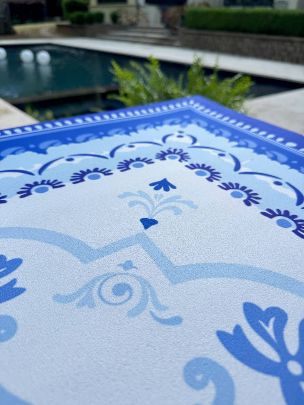Amalfi Coast Mahjong Mat Italy Mediterranean: 31.5" x 31.5"