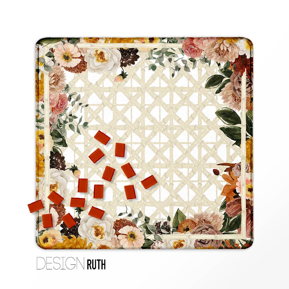 Mahjong Mat 31", Neoprene, Spring Collection: Lenora / Neoprene with bag