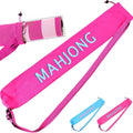 Mahjong Travel Bag – Large Capacity Crossbody Storage Tote: Dark Pink (Polyester)