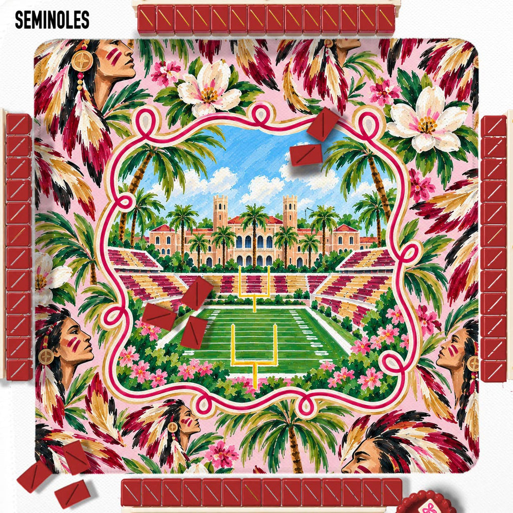 Mahjong Mat 31", Football, Grace Christian Rams Knoxville TN Tennessee