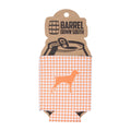 Gingham Bluetick Coonhound Can Cooler