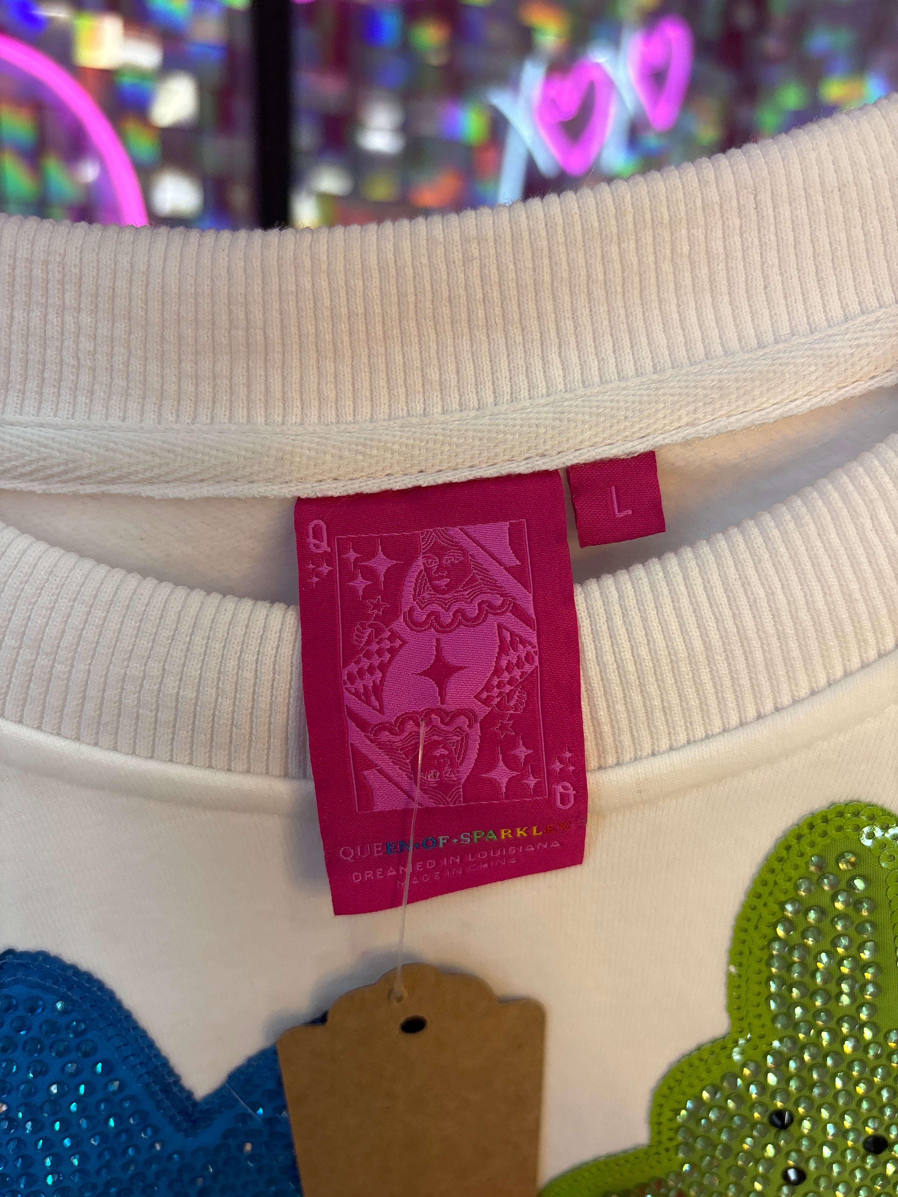 Queen of Sparkles QOS EUC Peeps Easter Sweatshirt