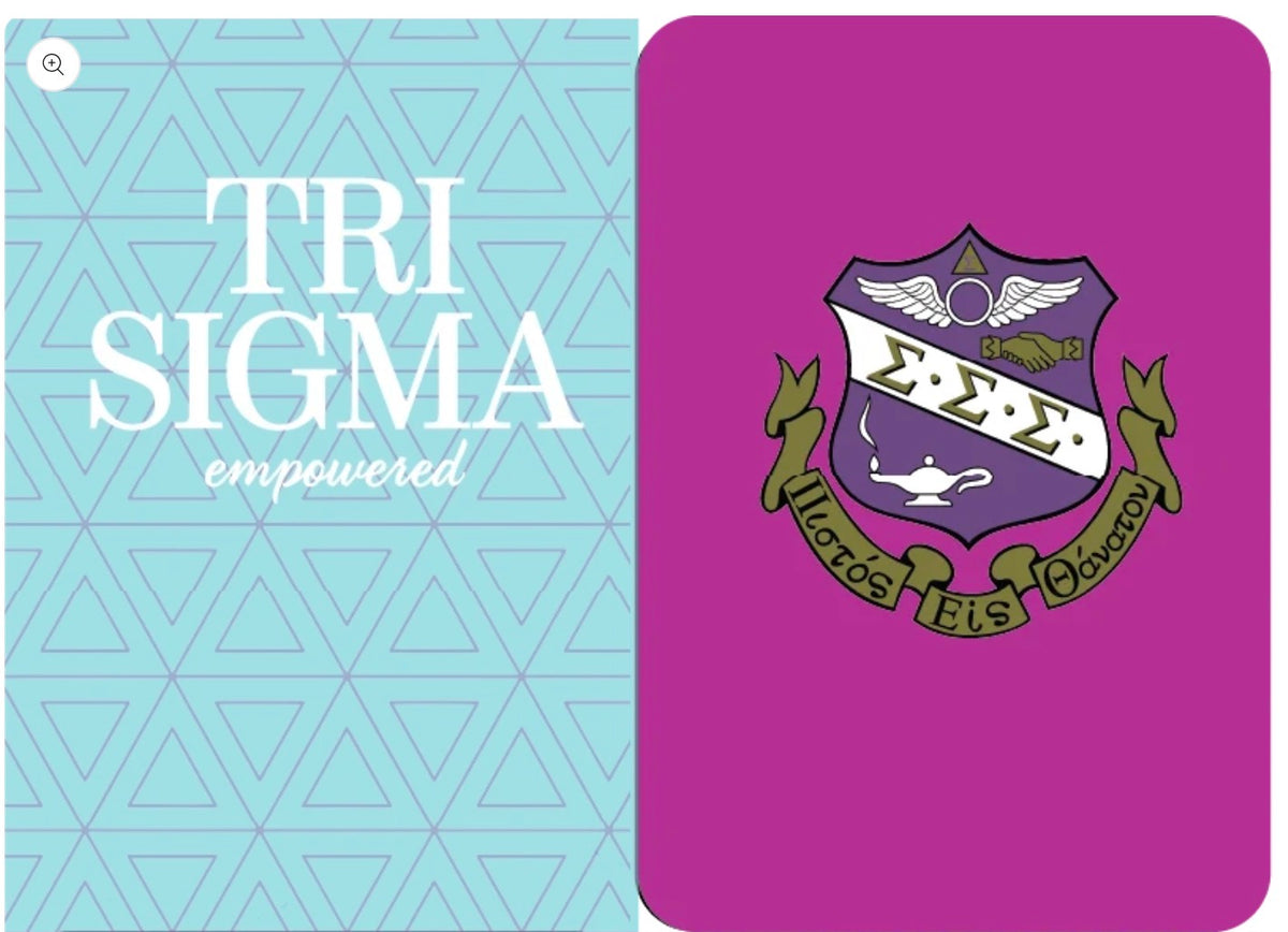 Mahjong Sisterhood Tri Sigma Bid Day Bundle- Mahjong Tiles, Mat, and Shufflers