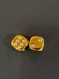Gold Metallic Mahjong Dice