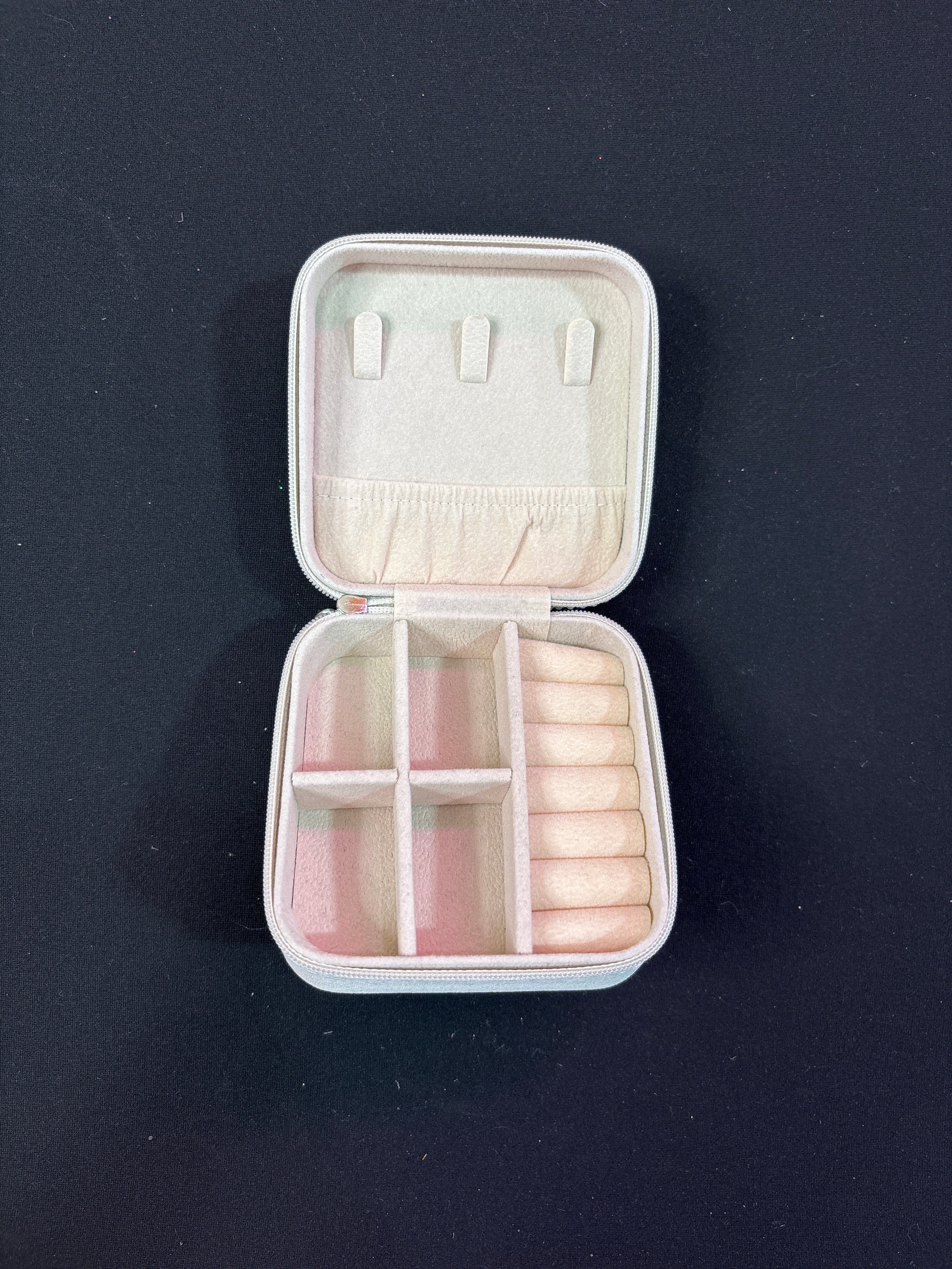 White Sparkle Jewelry Case Box