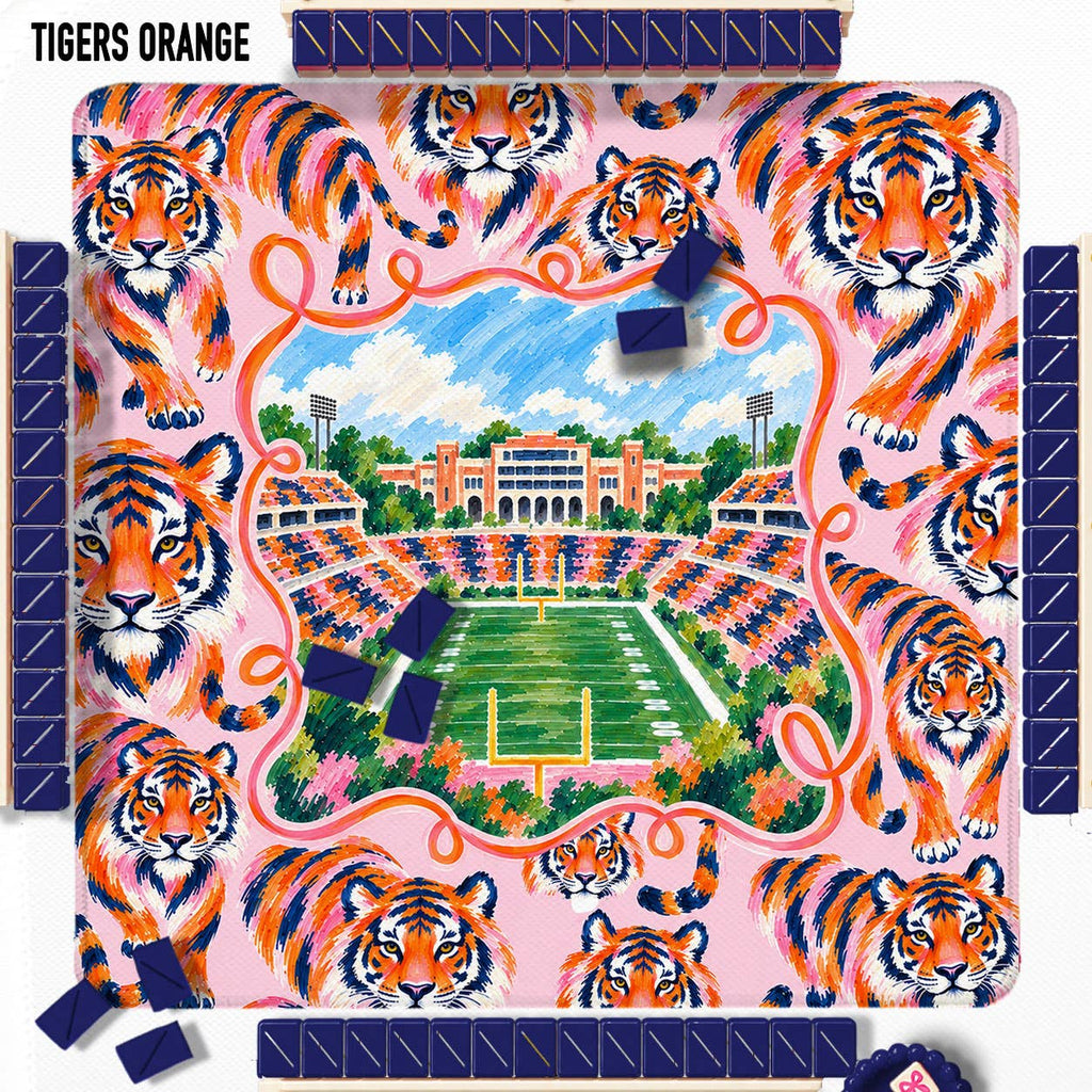 Mahjong Mat 31", Alabama Football, Elephant Neoprene 31.5 x 31.5