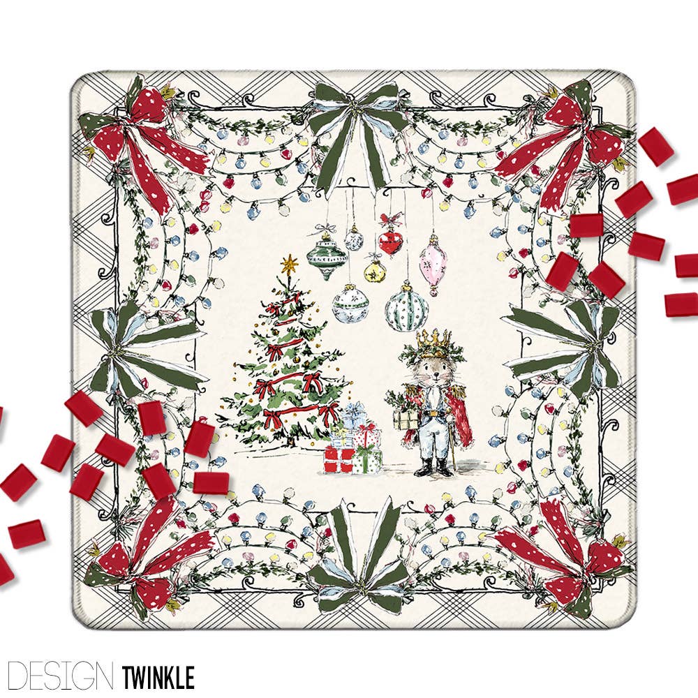 Mahjong Mat 31", Neoprene, Holiday, Christmas, Winter : Joy / Neoprene without bag