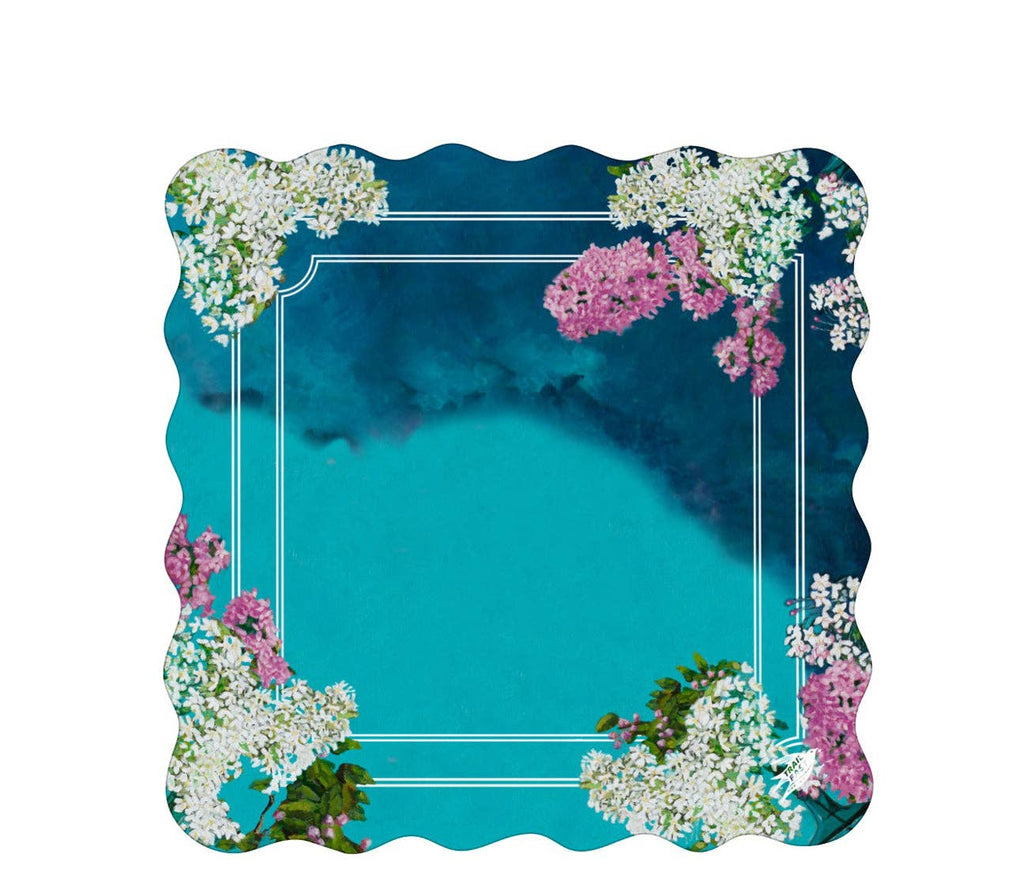 Serene Lilacs Mahjong Mat Straight 33 x 33 3mm