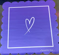 A Beautiful Line- Purple Scallop  Mahjong Mat