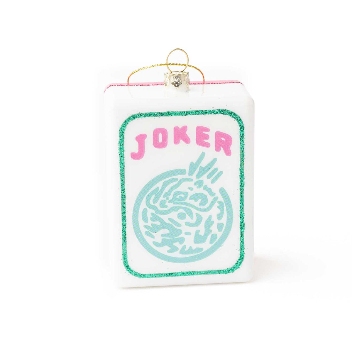 Large Mahjong Tile Boxed Glass Ornament
