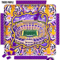 Mahjong Mat 31", Football, LSU Louisiana Tigers Purple