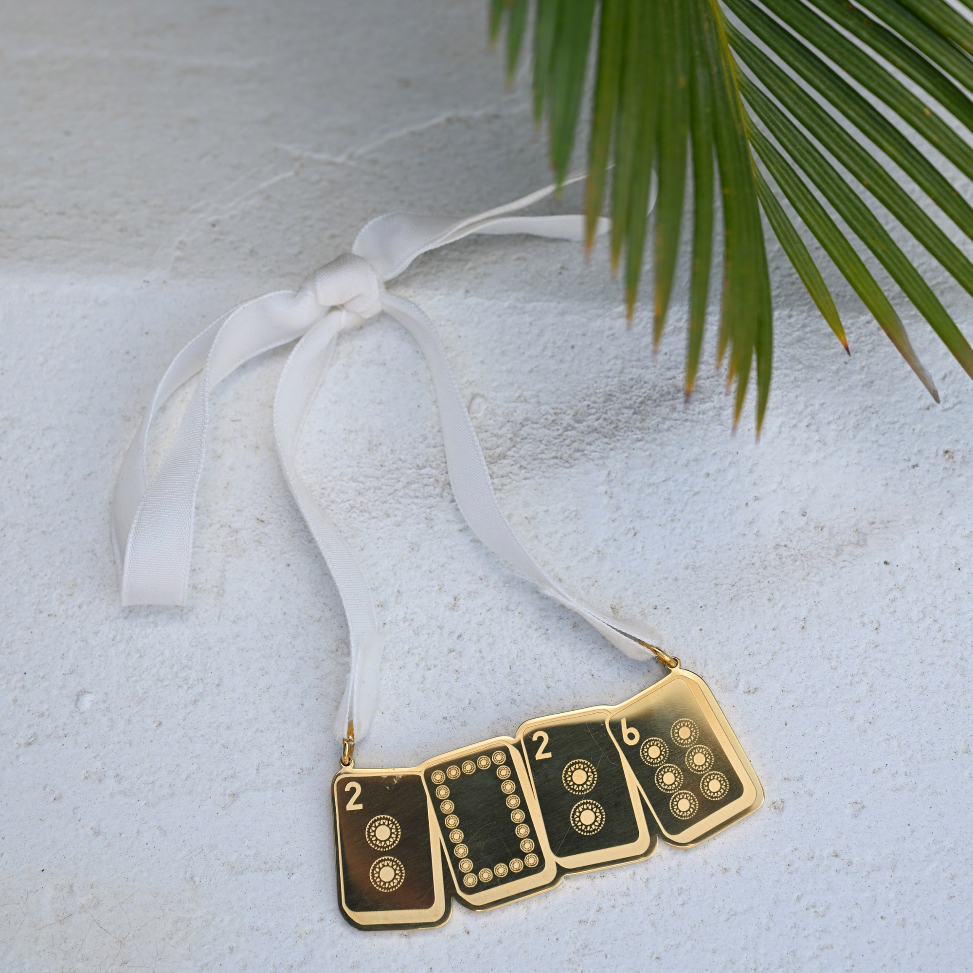 Limited Edition 2026 Engraved Mahjong Ornament