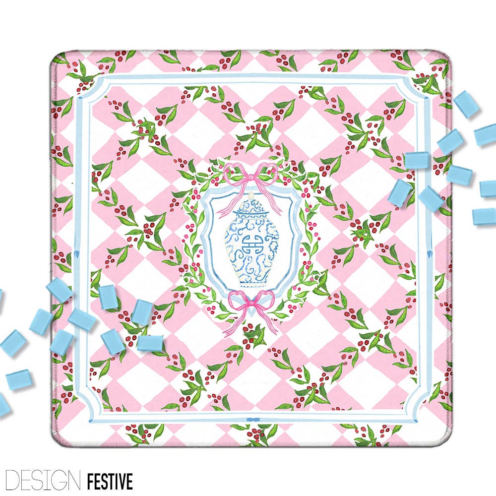 Mahjong Mat 31", Neoprene, Holiday, Christmas, Winter : Joy / Neoprene without bag