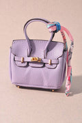 MINI BIRKIN PURSE KEYCHAIN  : Purple