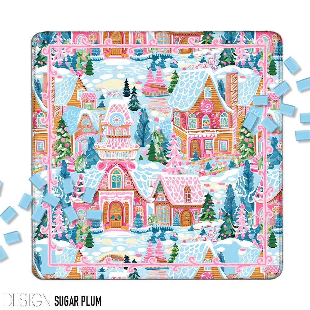 Mahjong Mat 31", Neoprene, Holiday, Christmas, Winter : Joy / Neoprene without bag