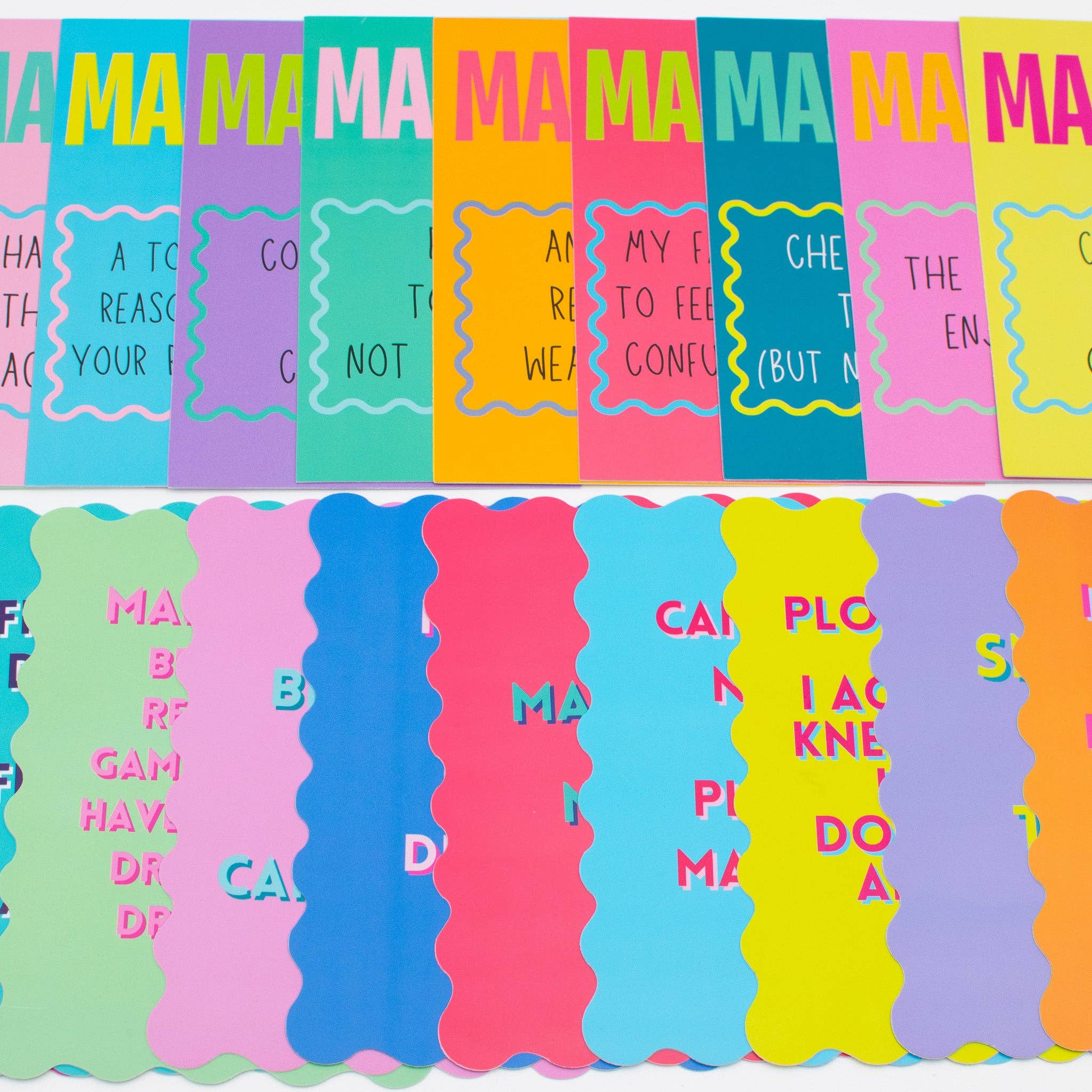 My Fair Mahjong MAHJONG SHUFFLE CARD  |  Mahjong Is Series  |  Sized to Store with League Cards: Pink- Harmless Cult