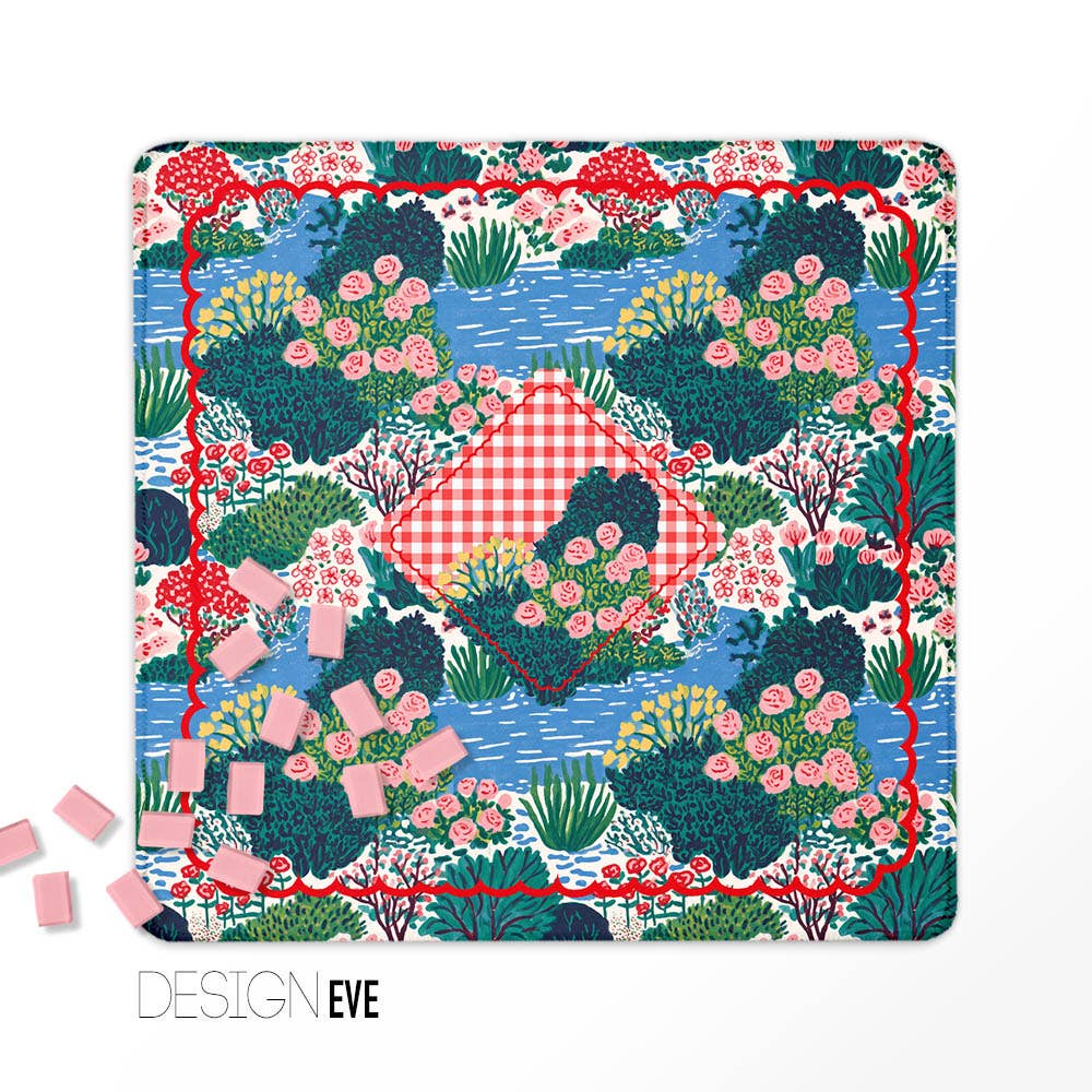 Mahjong Mat 31", Neoprene, Summer Collection: Winnie / Neoprene with bag