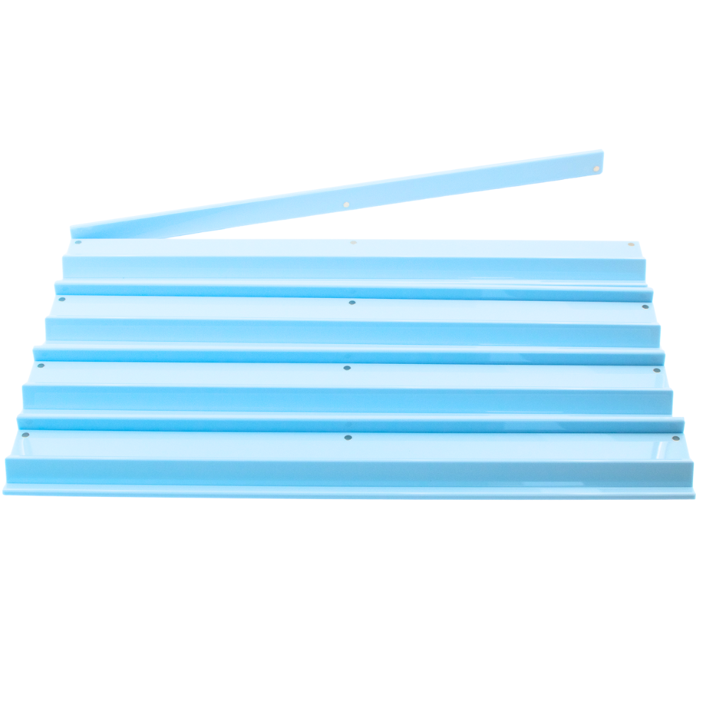 My Fair Mahjong MAHJONG RACKS | Premium Acrylic | 4 Racks + 4 Pushers: Solid Teal
