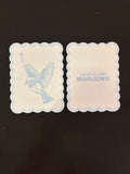 Middle and Main Mahjong Blue and White Bird Bam Shufflers (set of 2)