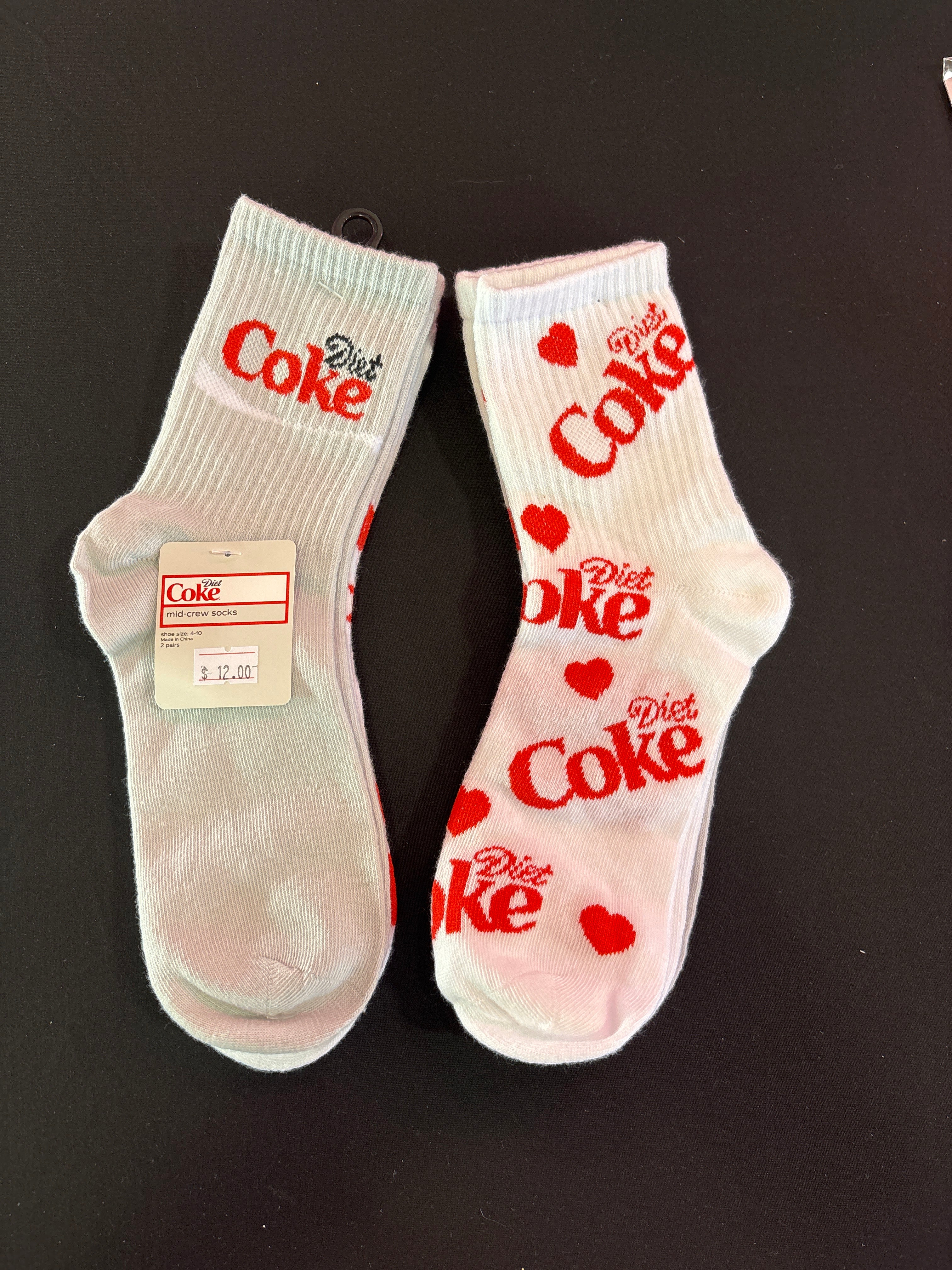 Diet Coke Mid Crew Socks