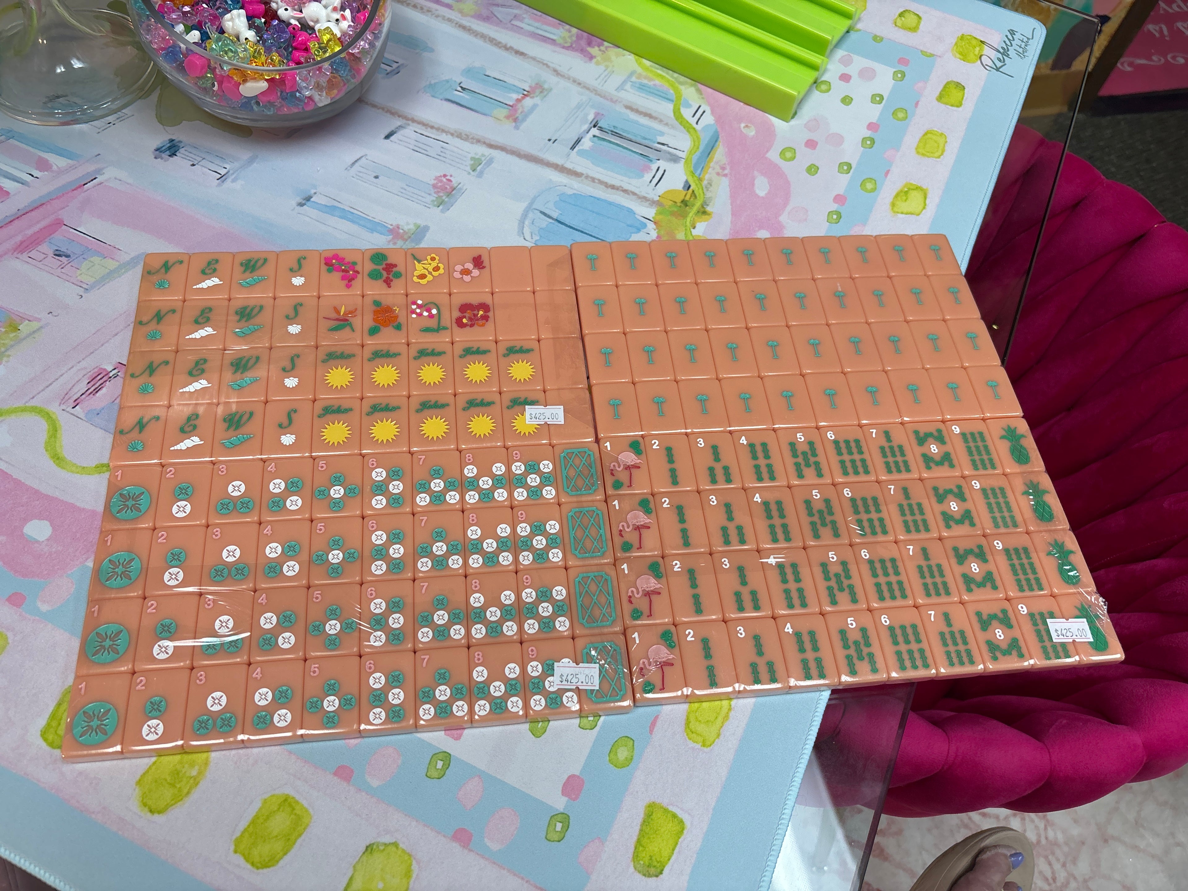 The Mahjong House- Island Collection Salmon