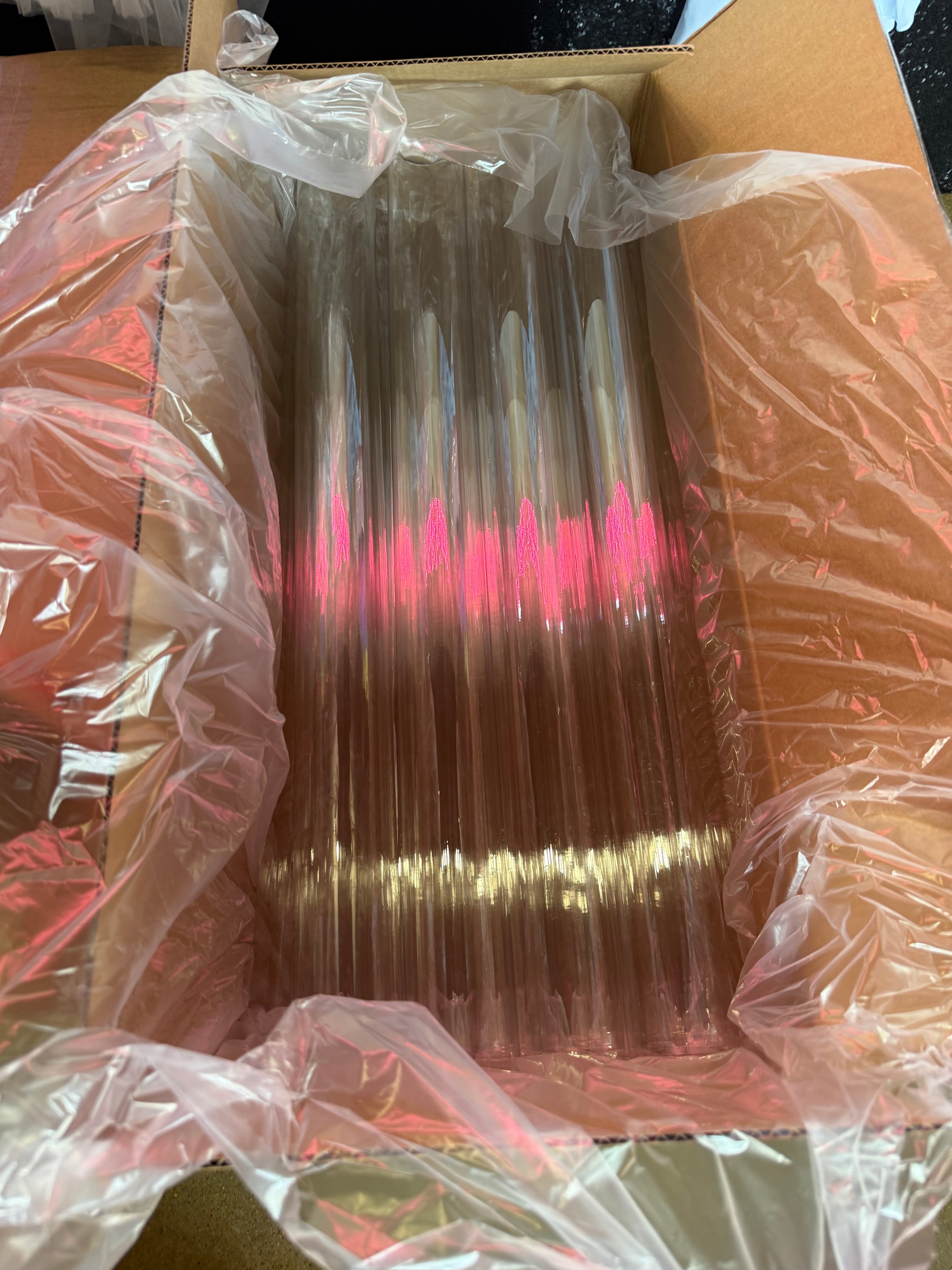 Clear tubes SET of 5 includes shipping!!!