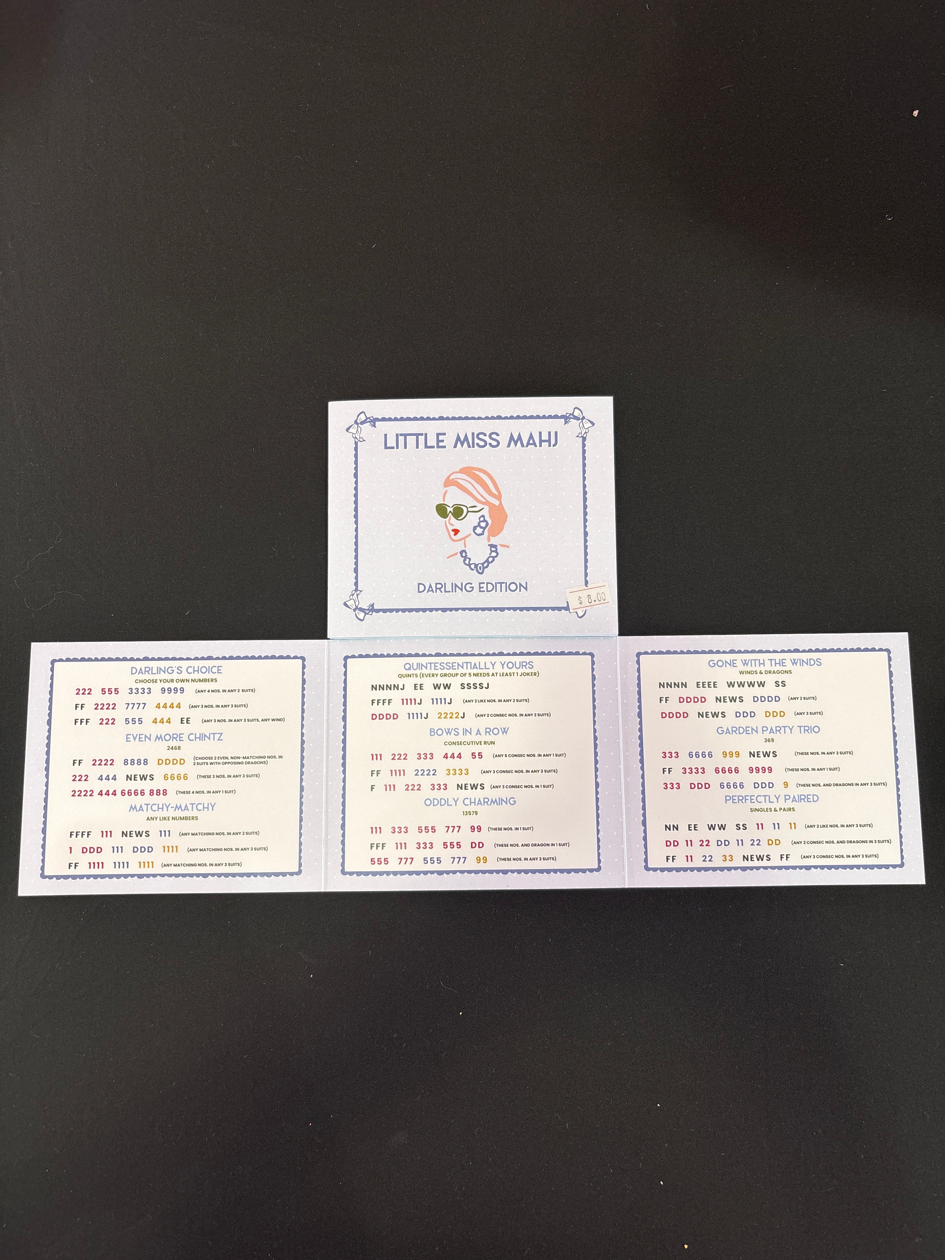 Little Miss Mahj- Darling Edition Mahjong Card