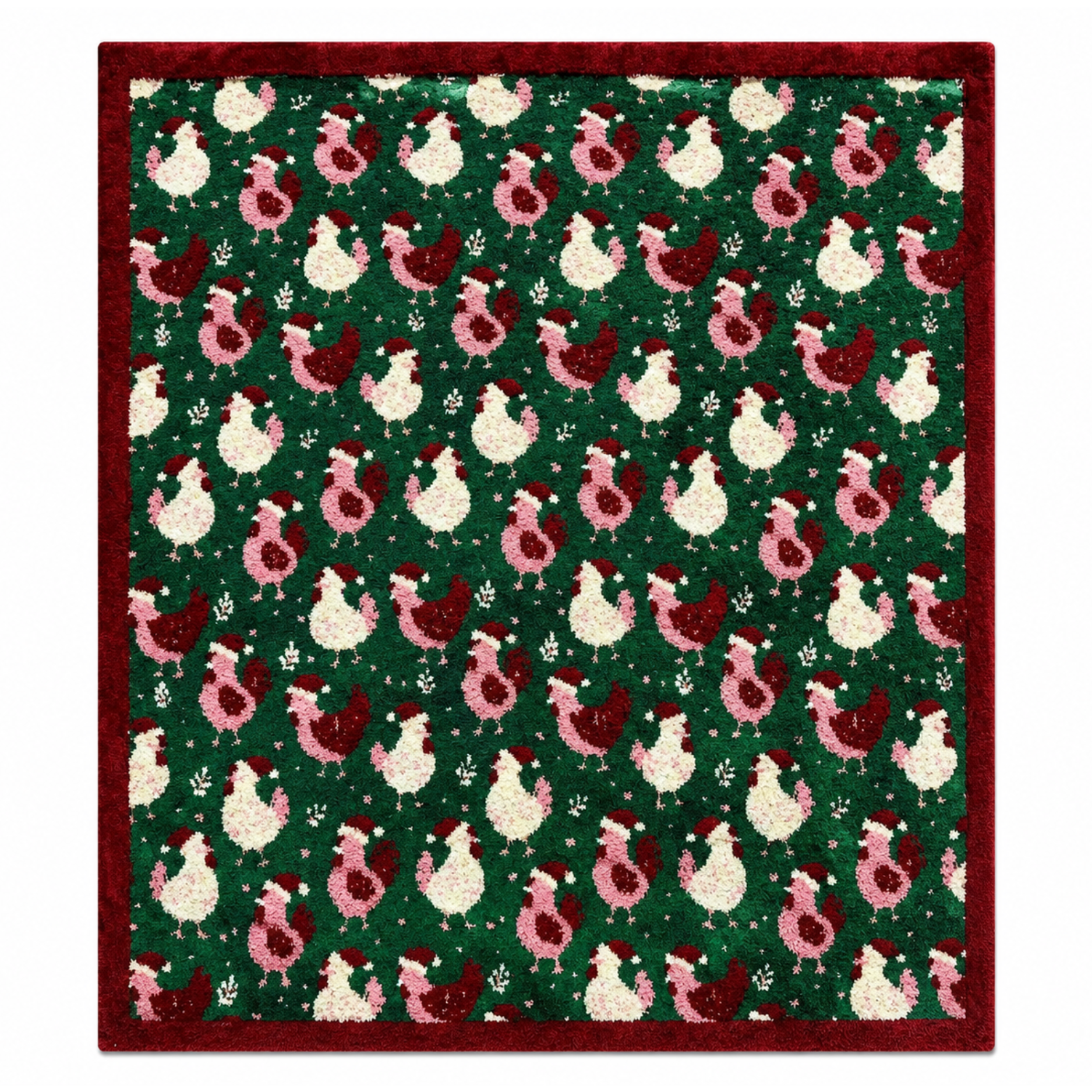 PREORDER Holiday Collection Blanket - Soft as a Cloud Cozy - Holiday Chickens Ships Sept.